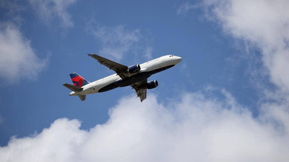 PHOTO: An Airbus A320-211 operated by Delta Airlines takes off from JFK Airport in New York City, Aug. 24, 2019.