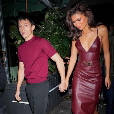 PHOTO: Tom Holland and Zendaya are seen on Oct. 24, 2024 in New York City.