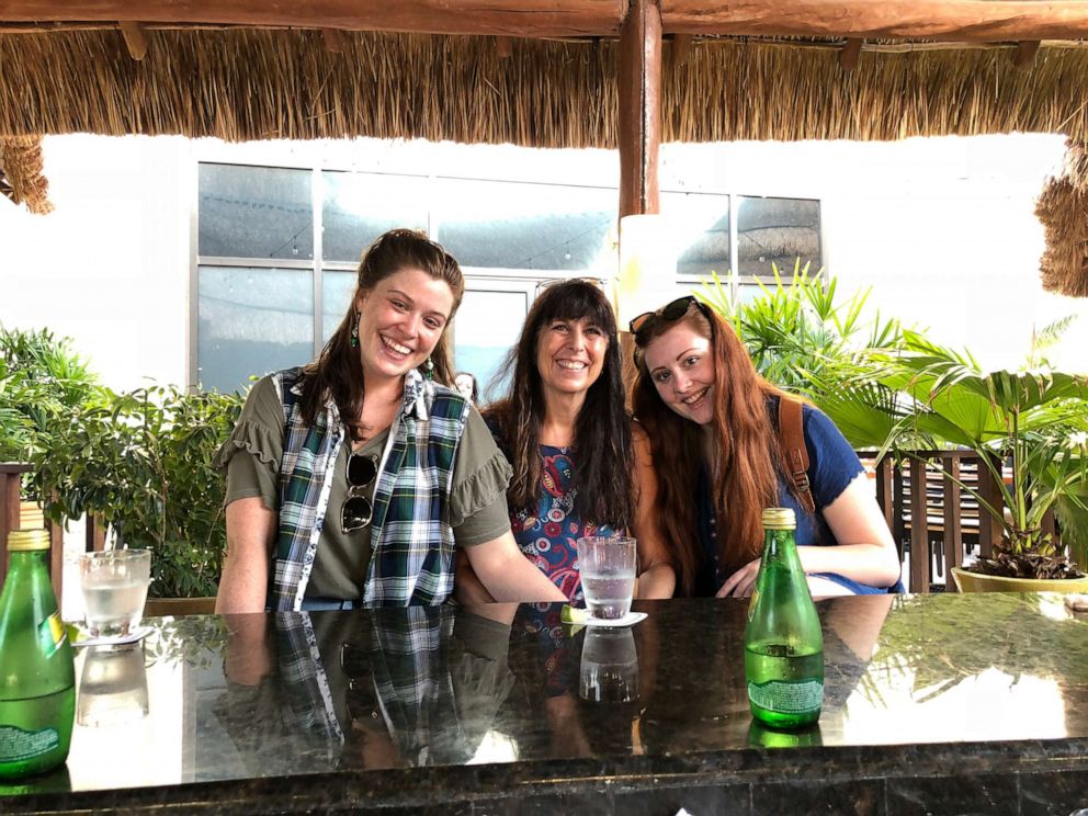 PHOTO: Honey Beuf, center, is pictured with her daughters Tess and Liv while on vacation in Mexico.