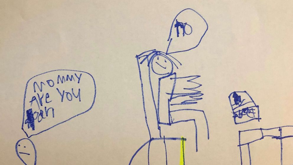 PHOTO: A drawing from Priya Amin's son. 