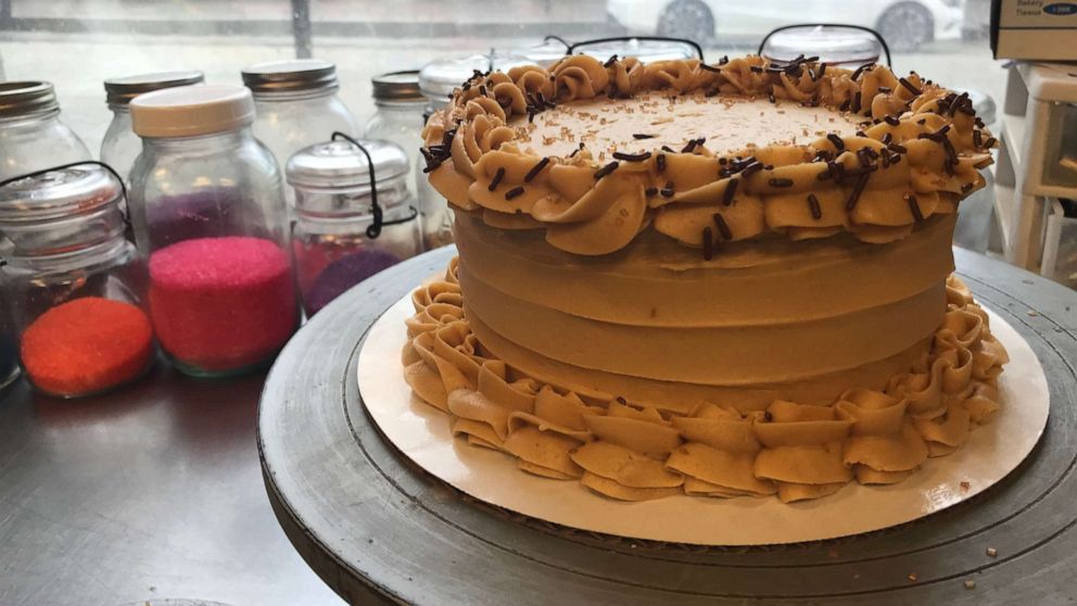 PHOTO: Tina Cromwell's gluten free, vegan chocolate peanut butter cake is a popular favorite in Portland, Maine.