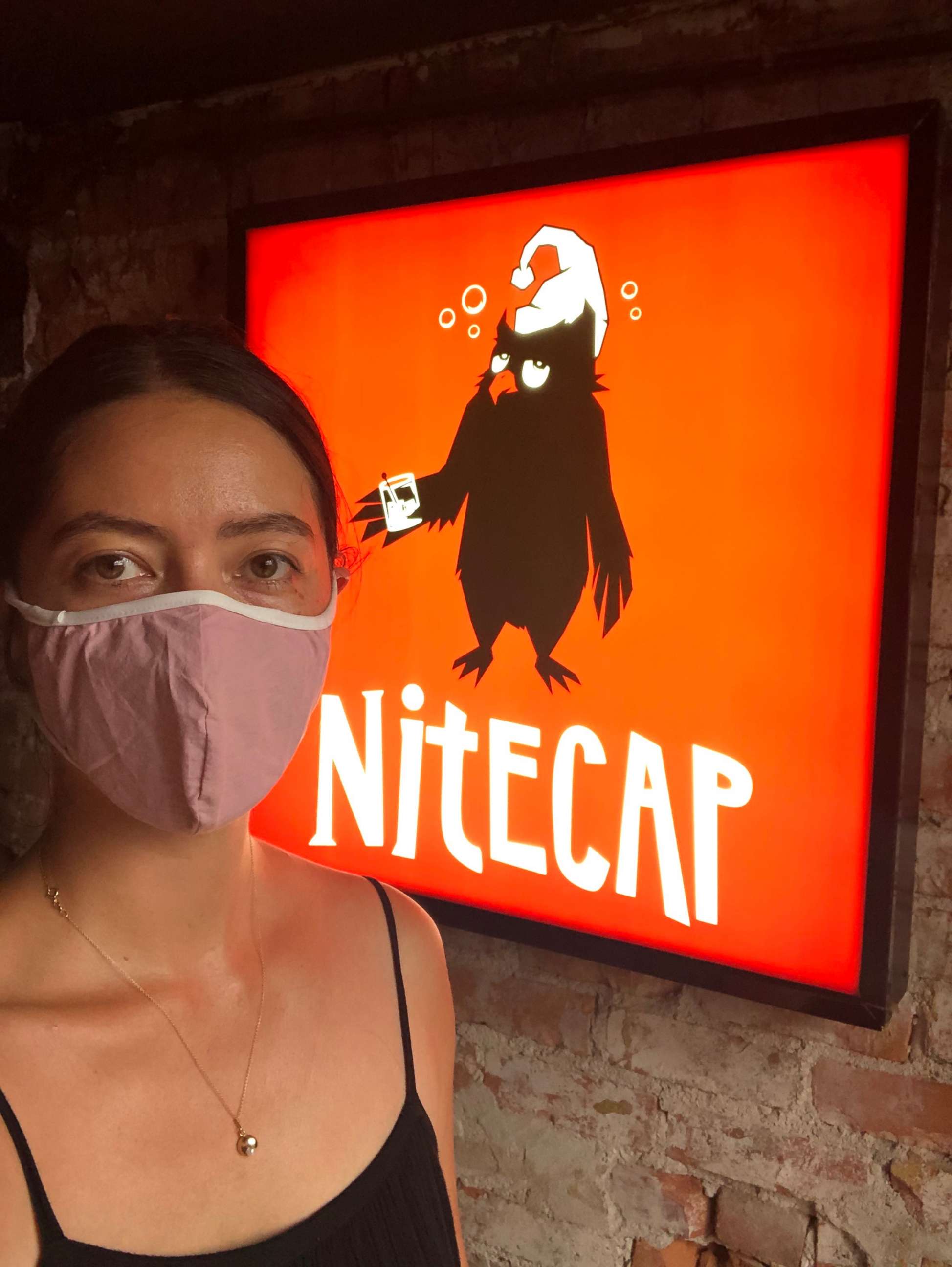 PHOTO: Natasha David at her bar Nitecap in Manhattan amid the COVID-19 pandemic.