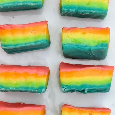 PHOTO: Rainbow fudge for Pride month celebrations.