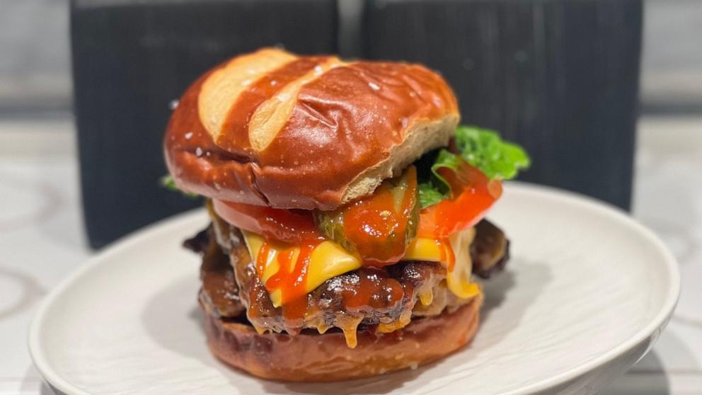 PHOTO: A burger made by chef Phil Johnson.