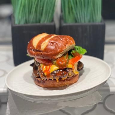 PHOTO: A burger made by chef Phil Johnson.