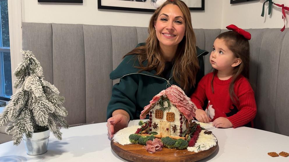 PHOTO: Lori Bergamotto with her charcuterie chalet.