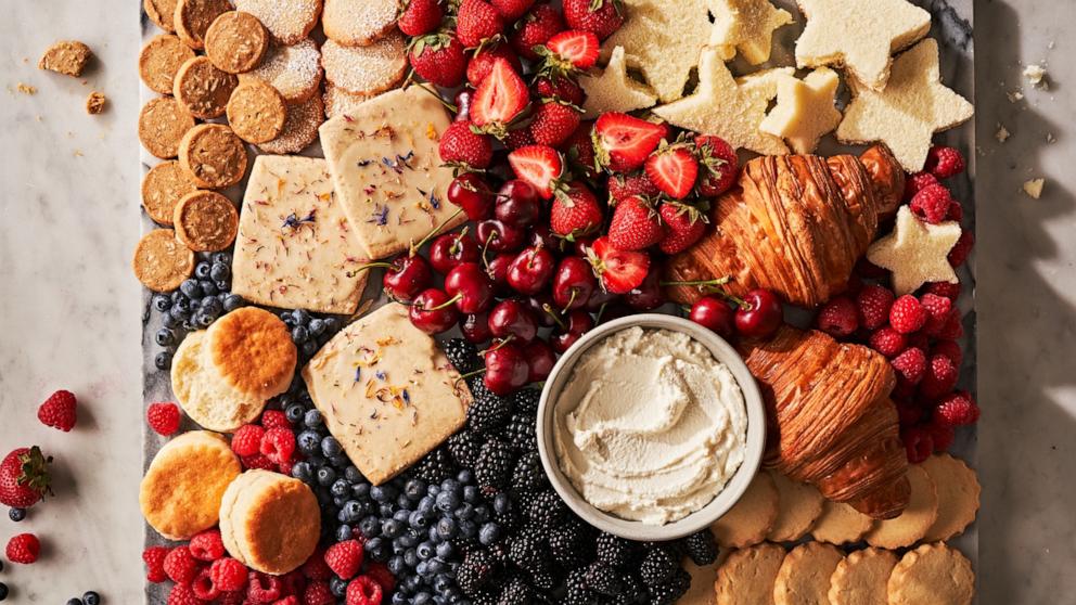 PHOTO: A summer fruit and cheese board from Delish.