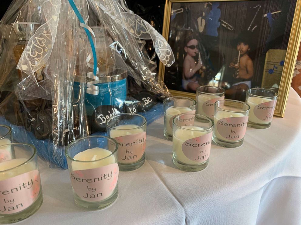 PHOTO: Kayleigh Brown made Serenity by Jan candles as a nod to "The Office"-themed bridal shower.