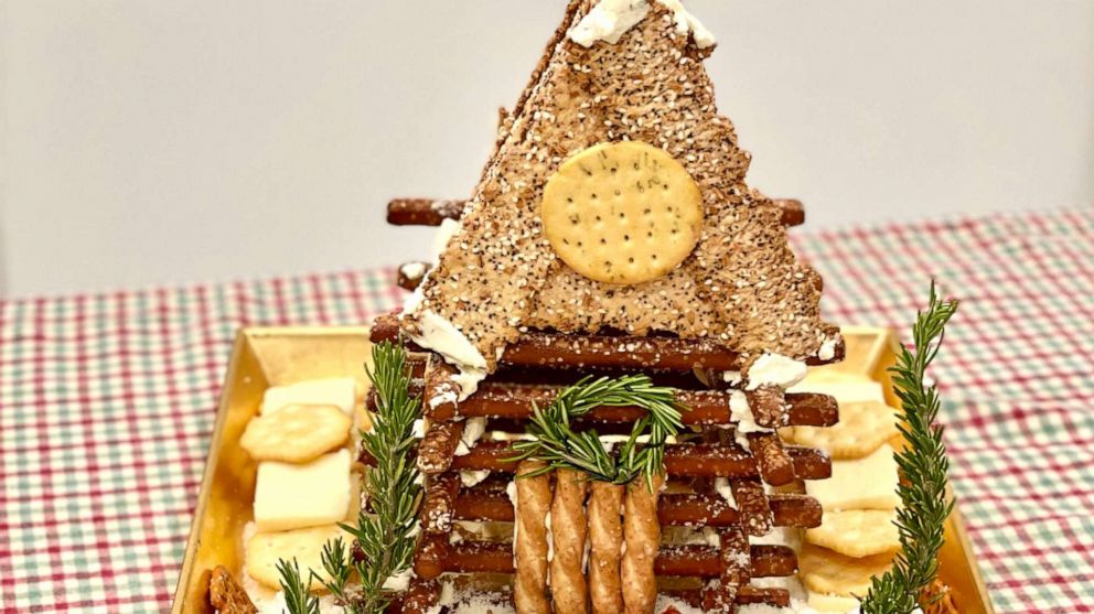 PHOTO: We built a 'charcuterie chalet' - the trending new twist to the traditional gingerbread house.