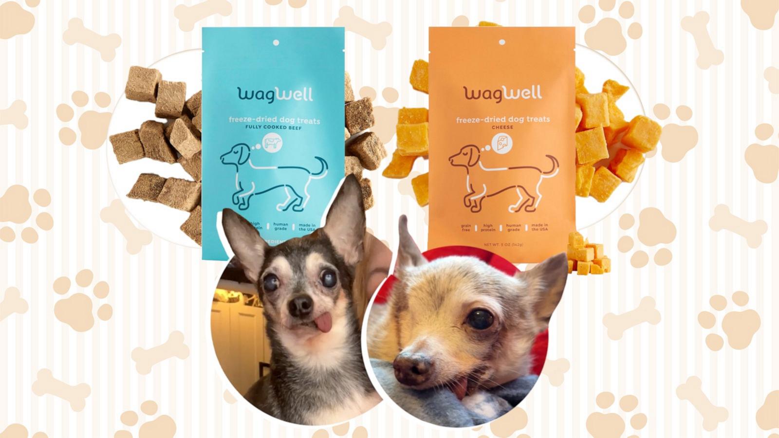 I tried WagWell's freeze-dried treats for my senior dogs