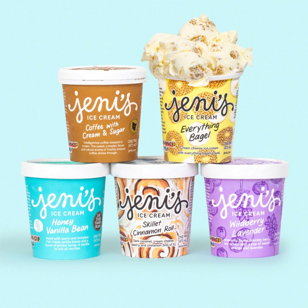 PHOTO: Jeni's ice cream for breakfast collection of flavors.