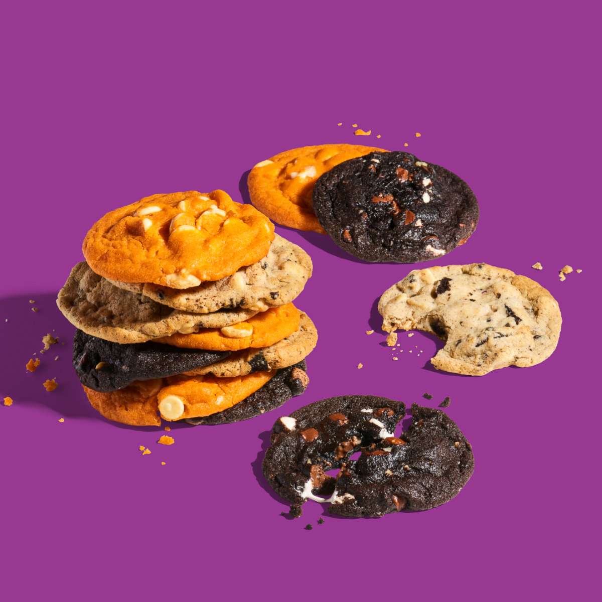 PHOTO: Stack of cookies from new ice cream-inspired cookies from Insomnia Cookies.