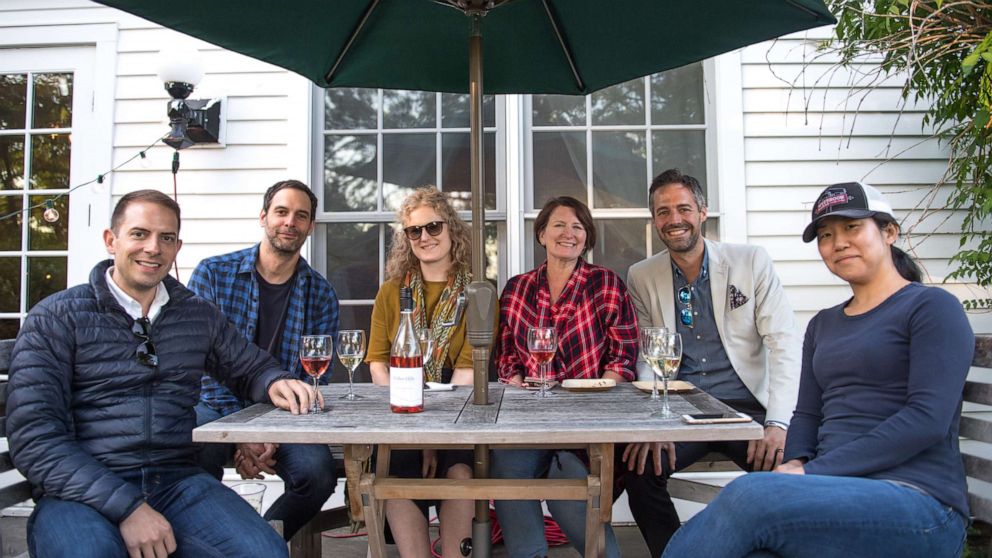 PHOTO: Chefs alongside Katherine Miller at the James Beard Foundation boot camp in Glynwood in Cold Spring, New York.