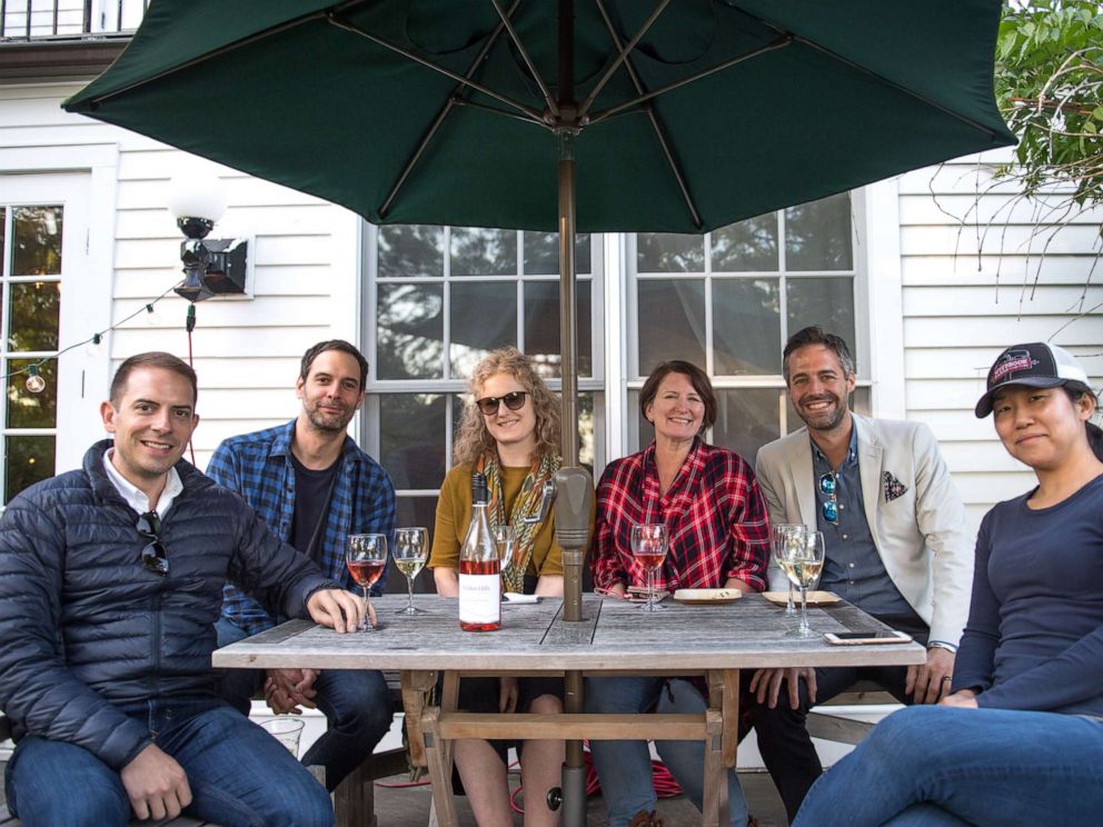 PHOTO: Chefs alongside Katherine Miller at the James Beard Foundation boot camp in Glynwood in Cold Spring, New York.