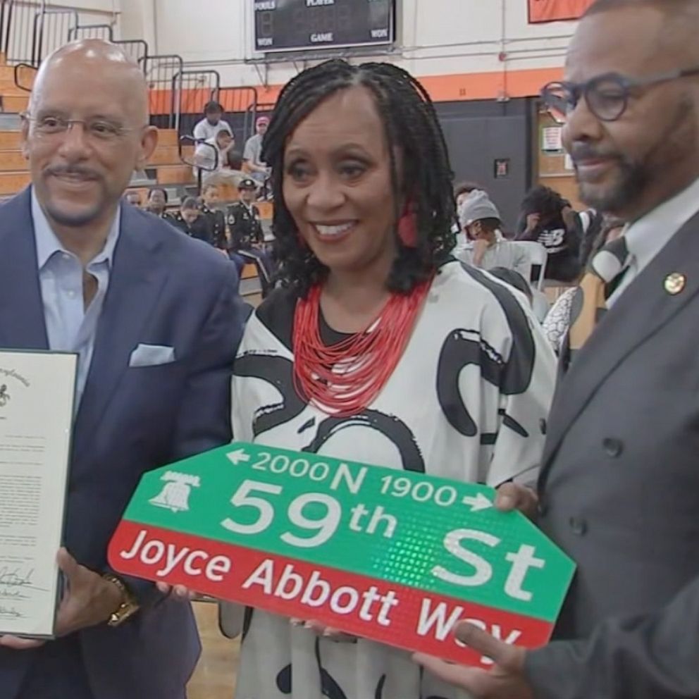 VIDEO: Woman who inspired 'Abbott Elementary' honored with street named after her 