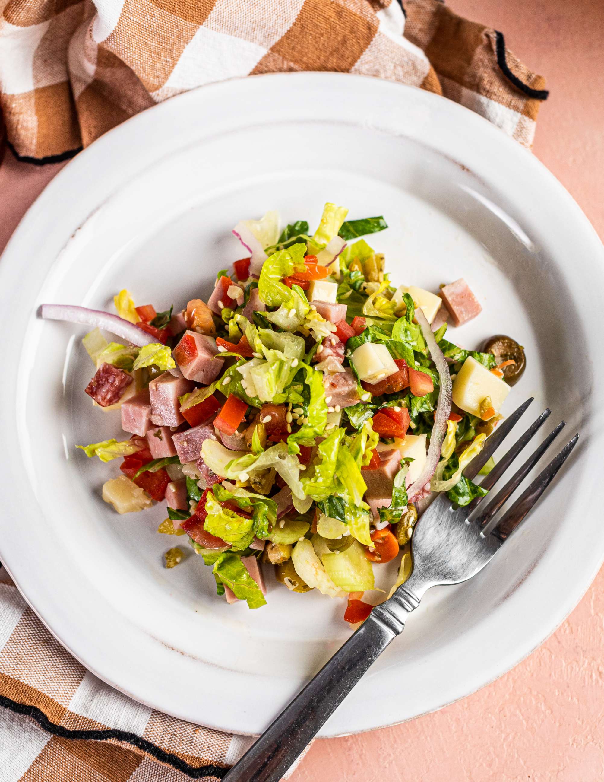 PHOTO: A muffuletta salad inspired by the beloved savory sandwich.
