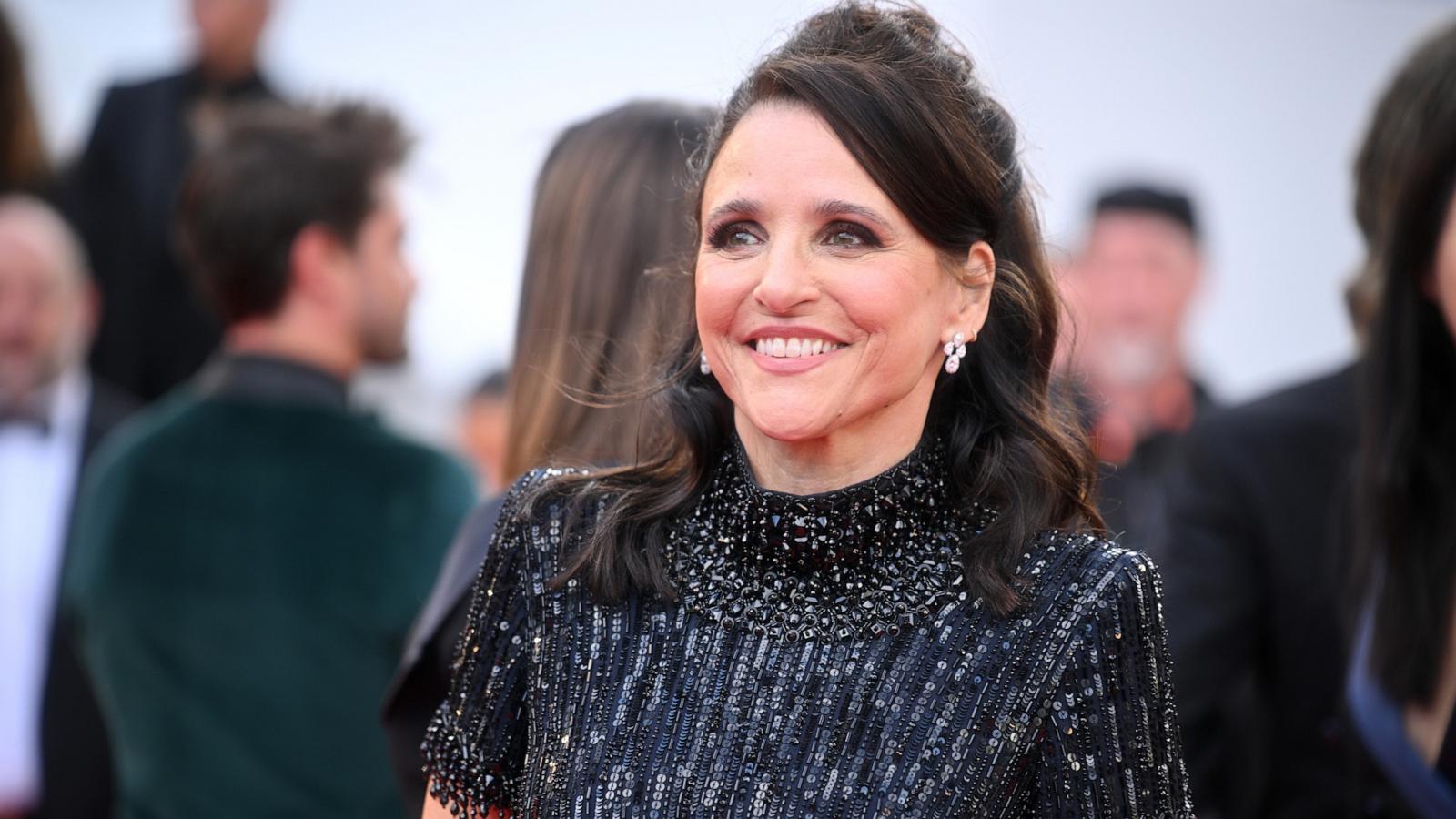 PHOTO: Julia Louis-Dreyfus attends the "Fatherland" screening during the 79th annual Cannes Film Festival at Palais des Festivals on May 14, 2026 in Cannes, France.