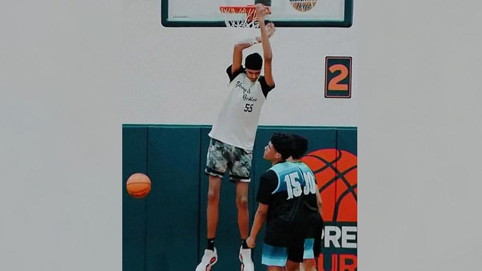 PHOTO: Eighteen-year-old Jagmeet Singh, who stands at 7 feet 4 inches, aspires to join the NBA.
