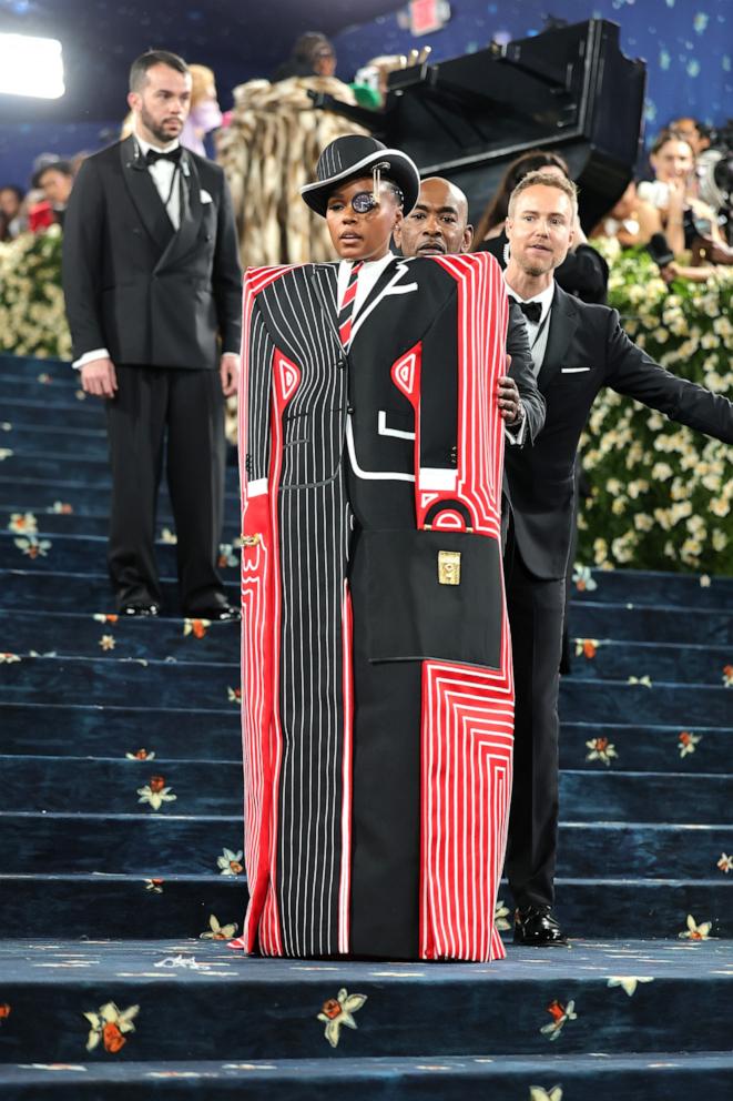 Janelle Monáe attends the 2025 Met Gala Celebrating "Superfine: Tailoring Black Style" on May 05, 2025 in New York City.
