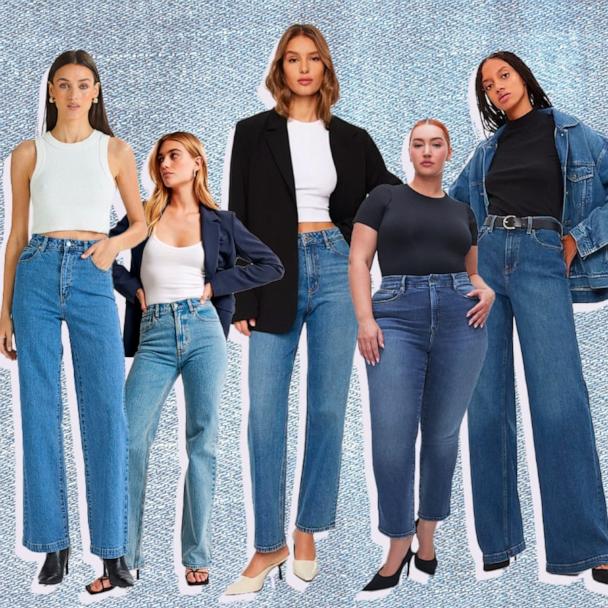 Shop all the jeans you need in your wardrobe: Wide-leg, straight
