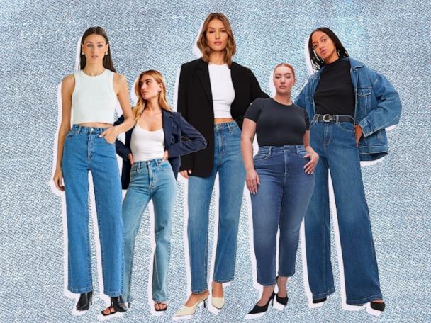 Shop all the jeans you need in your wardrobe: Wide-leg, straight, flared  and more - Good Morning America