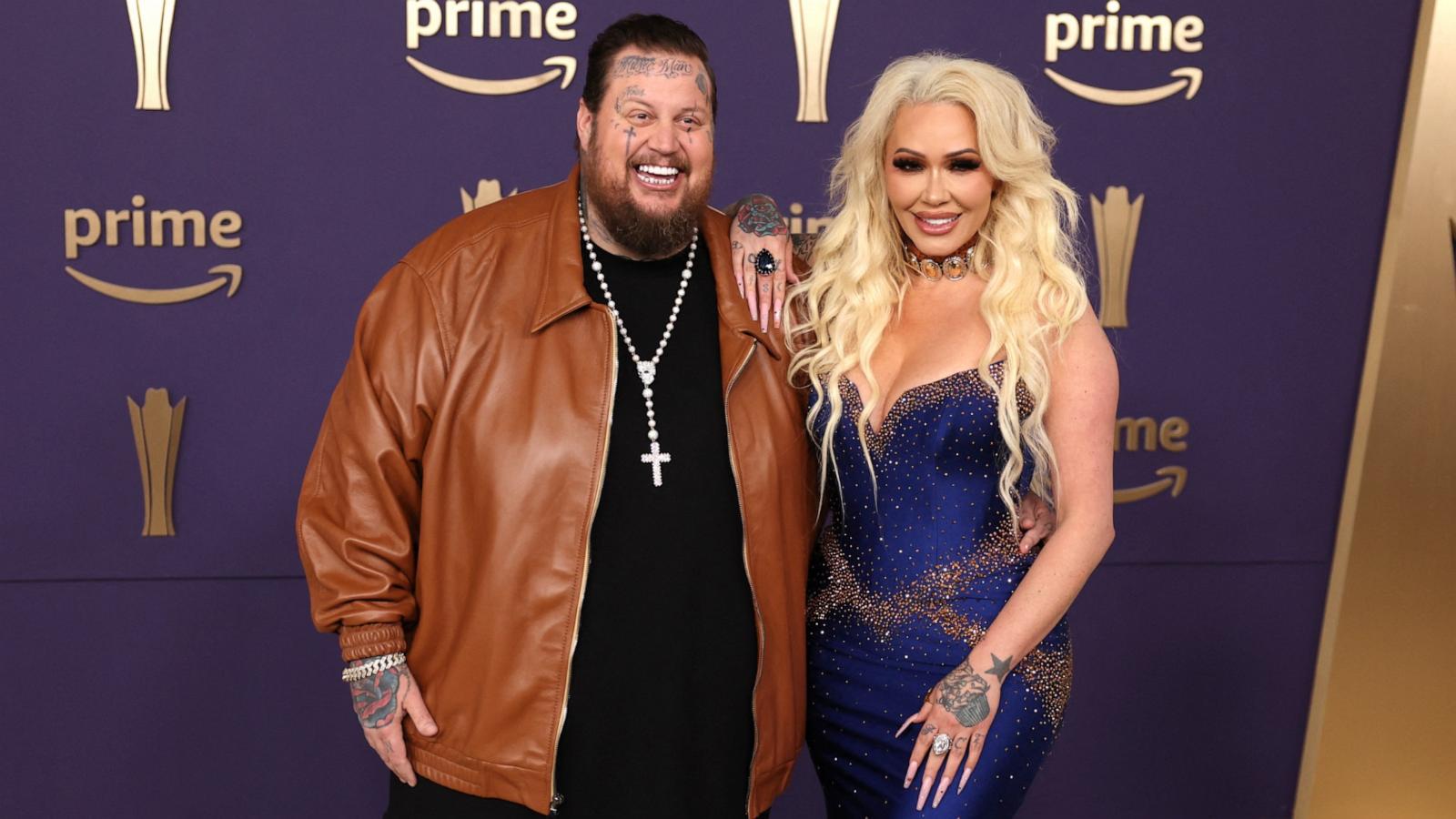 PHOTO: Jelly Roll and Alyssa DeFord attend the 59th Academy of Country Music Awards in Frisco, TX, May 16, 2024.