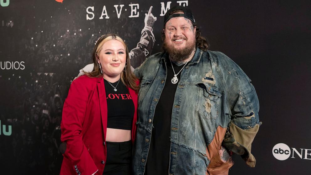 PHOTO: Jelly Roll and daughter Bailee Ann attend the "Jelly Roll: Save Me" Documentary World Premiere at the Ryman Auditorium in Nashville, Tenn., May 30, 2023.