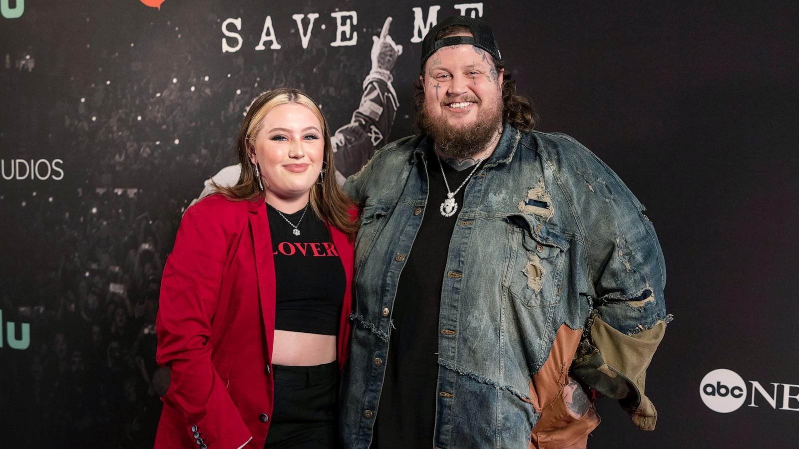 PHOTO: Jelly Roll and daughter Bailee Ann attend the "Jelly Roll: Save Me" Documentary World Premiere at the Ryman Auditorium in Nashville, Tenn., May 30, 2023.