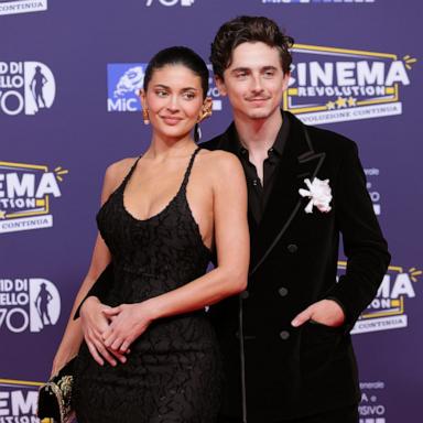 PHOTO: Timothee Chalamet and Kylie Jenner attend the photocall during the 70th David Di Donatello, May 7, 2025 in Rome, Italy. 