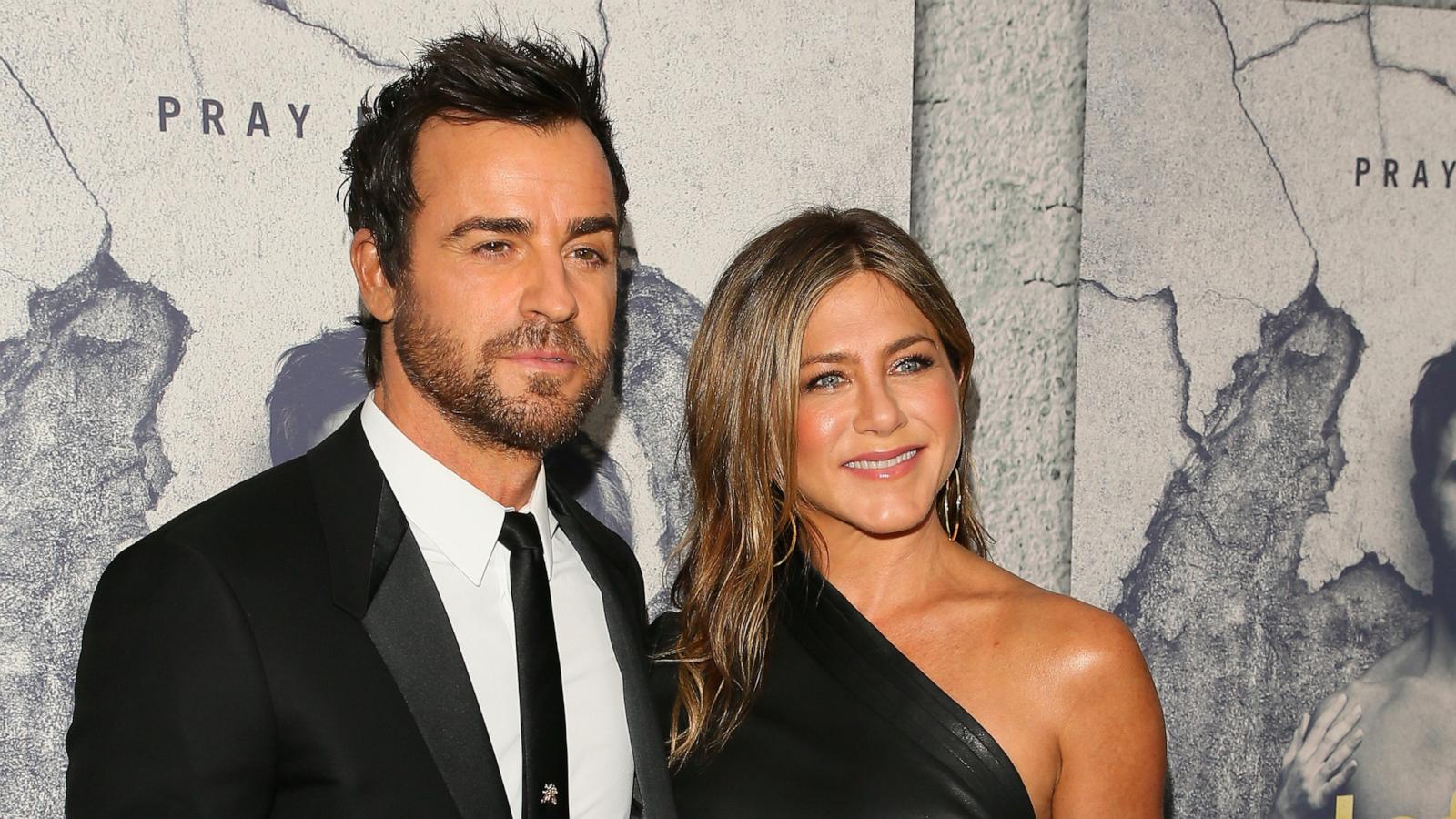 PHOTO: Justin Theroux and Jennifer Aniston attend the premiere of HBO's 'The Leftovers' Season 3 at Avalon Hollywood in Los Angeles, April 4, 2017.