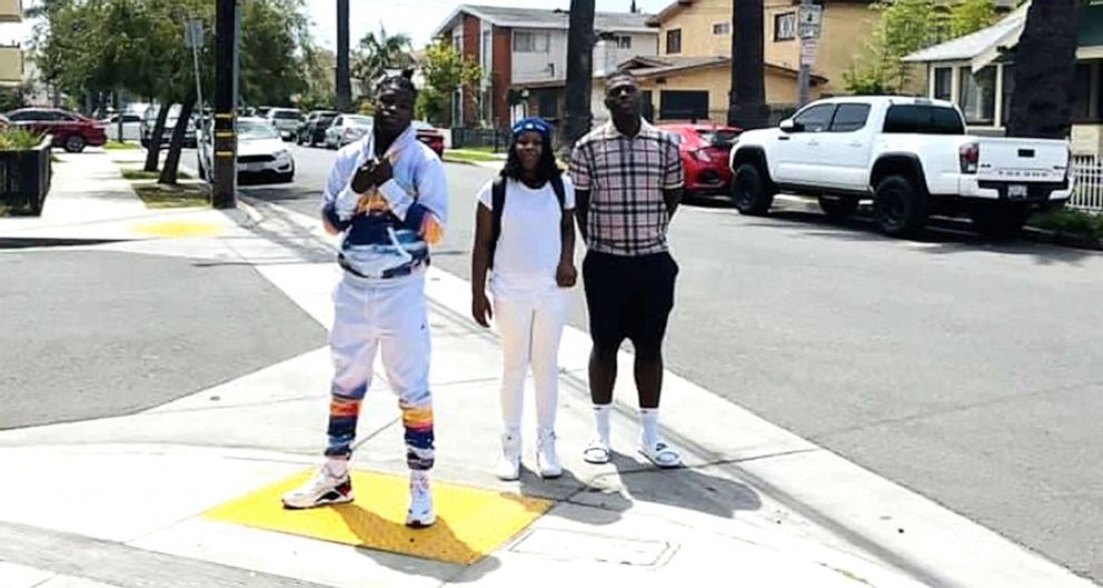 PHOTO: Jeremiah Armstead with brother Marcus and sister Armani.