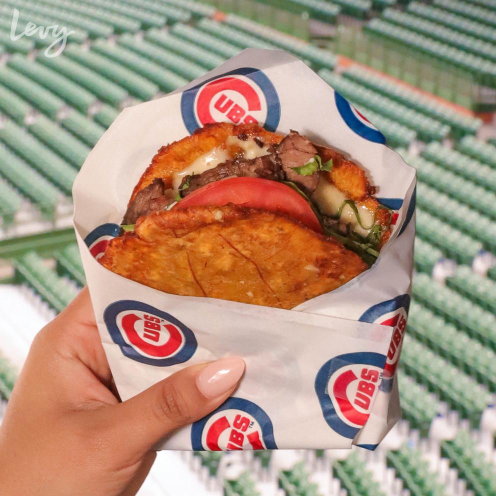 PHOTO: The Jibarito sandwich new to Wrigley Field in 2025.