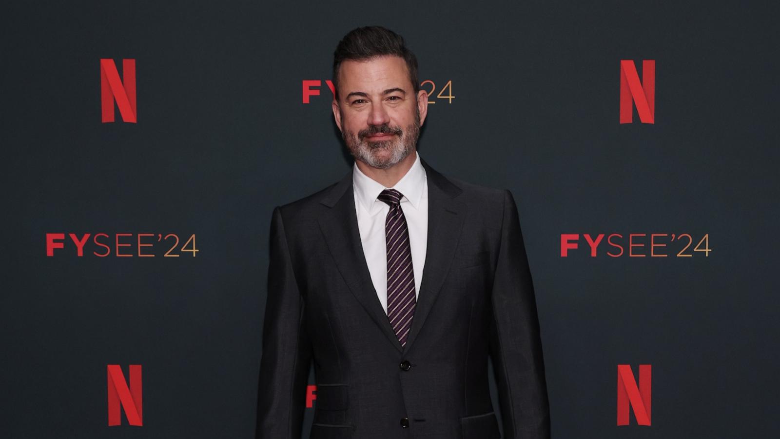 PHOTO: Jimmy Kimmel attends Netflix FYSEE: The Greatest Night in Pop at Sunset Las Palmas Studios in Los Angeles, CA, May 20, 2024.