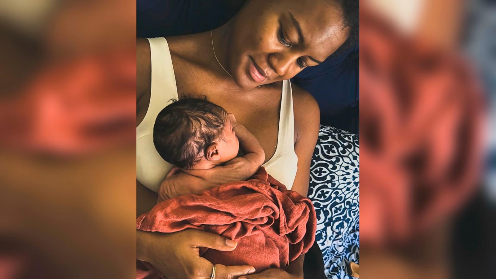 PHOTO: Janai Norman shares the first photo of her third child, a baby boy, who was born in November.