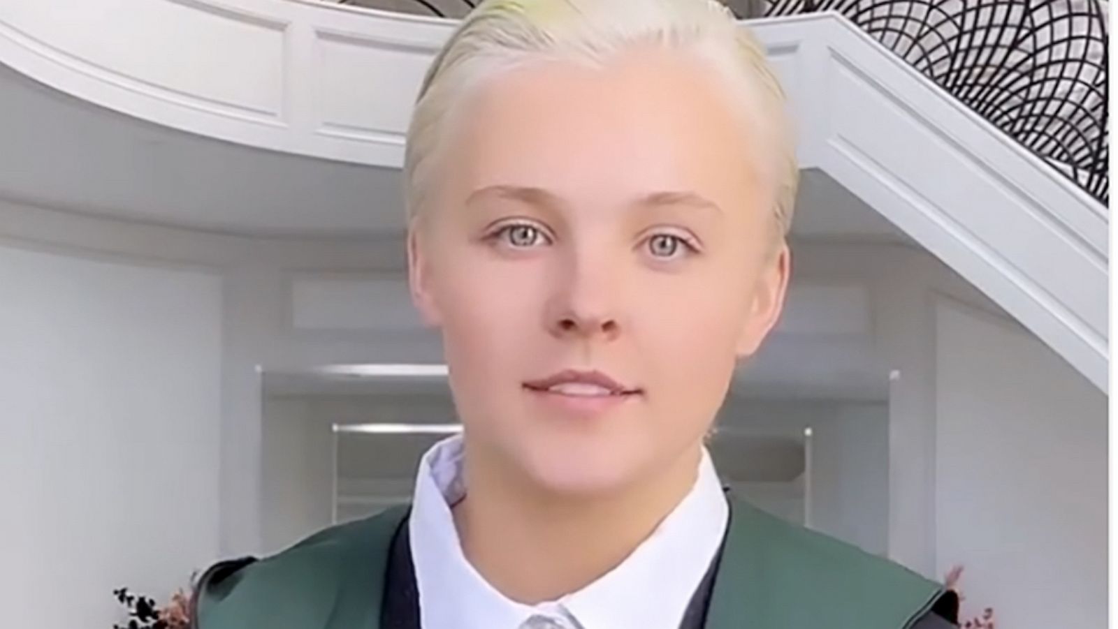 PHOTO: JoJo Siwa channels Draco Malfoy in a post on Instagram.