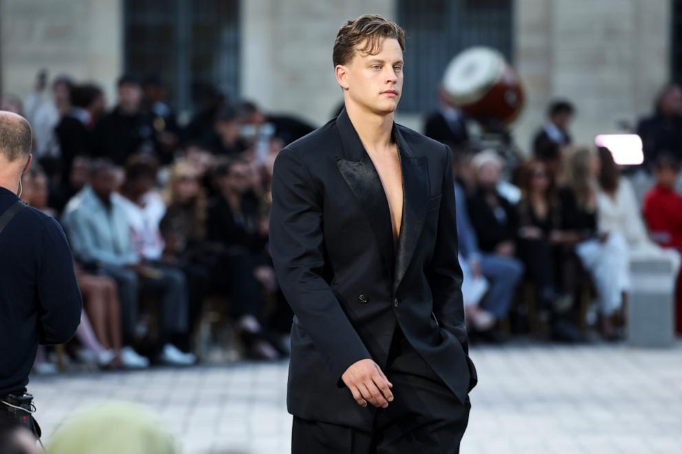 PHOTO: Joe Burrow walks the runway during Vogue World: Paris at Place Vendome on June 23, 2024 in Paris, France. 