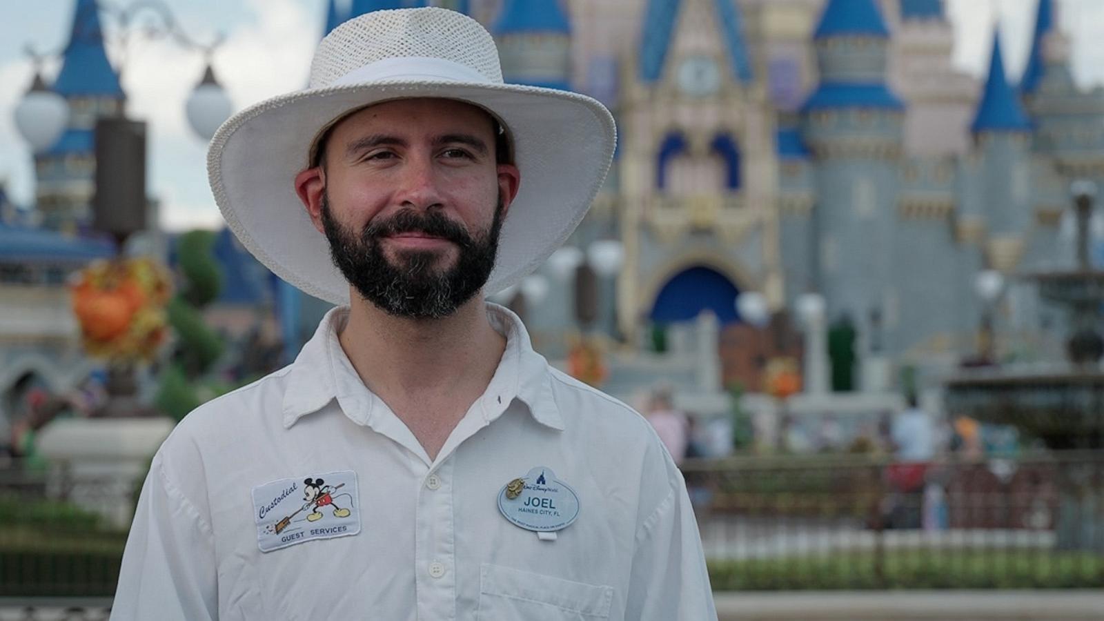 PHOTO: Joel Hernandez Rodriguez is a custodial cast member at Walt Disney World and he goes above and beyond as a water artist.