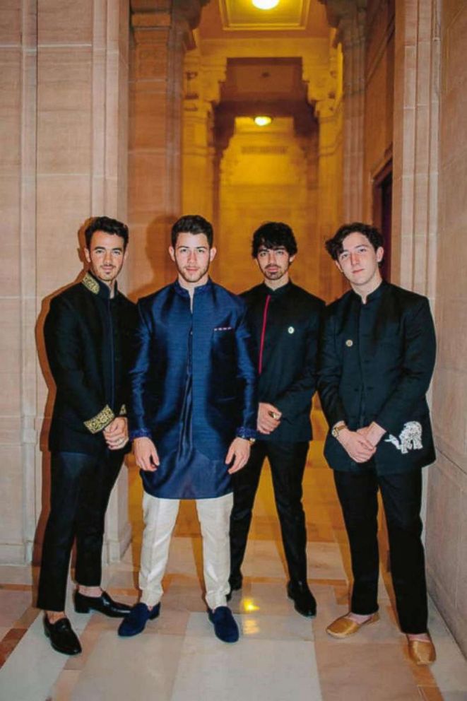 PHOTO: Kevin, Nick, Joe and Frankie Jonas pose together ahead of Nick’s wedding in December, 2018.  