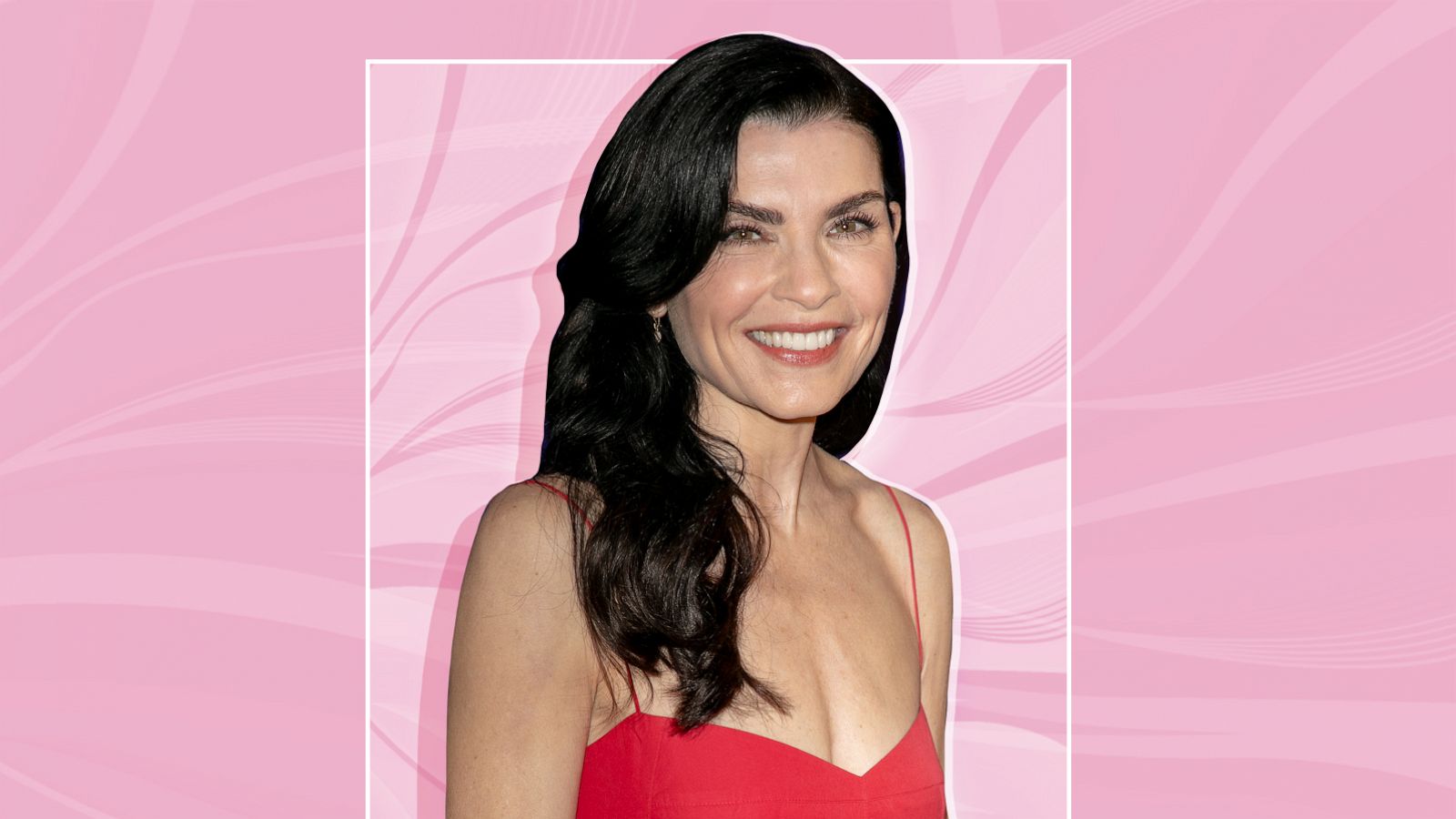 Good Wife star Julianna Margulies enjoys family time on a walk