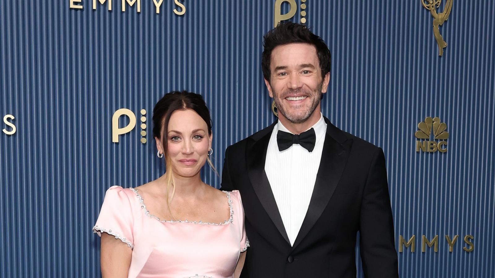 PHOTO: Kaley Cuoco and Tom Pelphrey attend the 78th Primetime Emmy Awards at Peacock Theater on September 14, 2026 in Los Angeles, California.