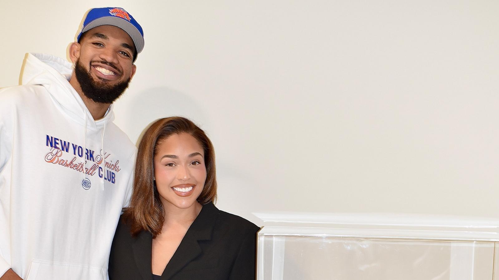PHOTO: Karl Anthony Towns and Jordyn Woods appear in this image.