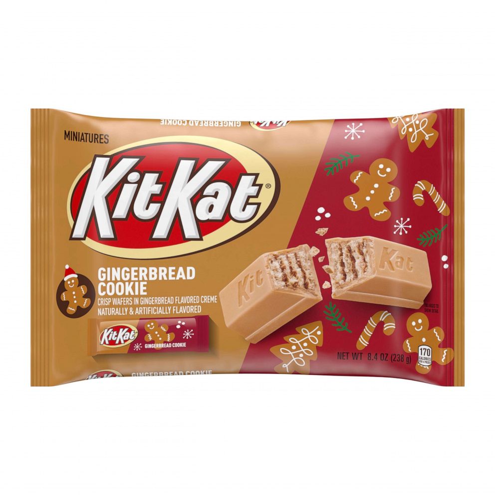 PHOTO: Hershey released a new lineup of holiday candy including this new Kit Kat gingerbread flavor.