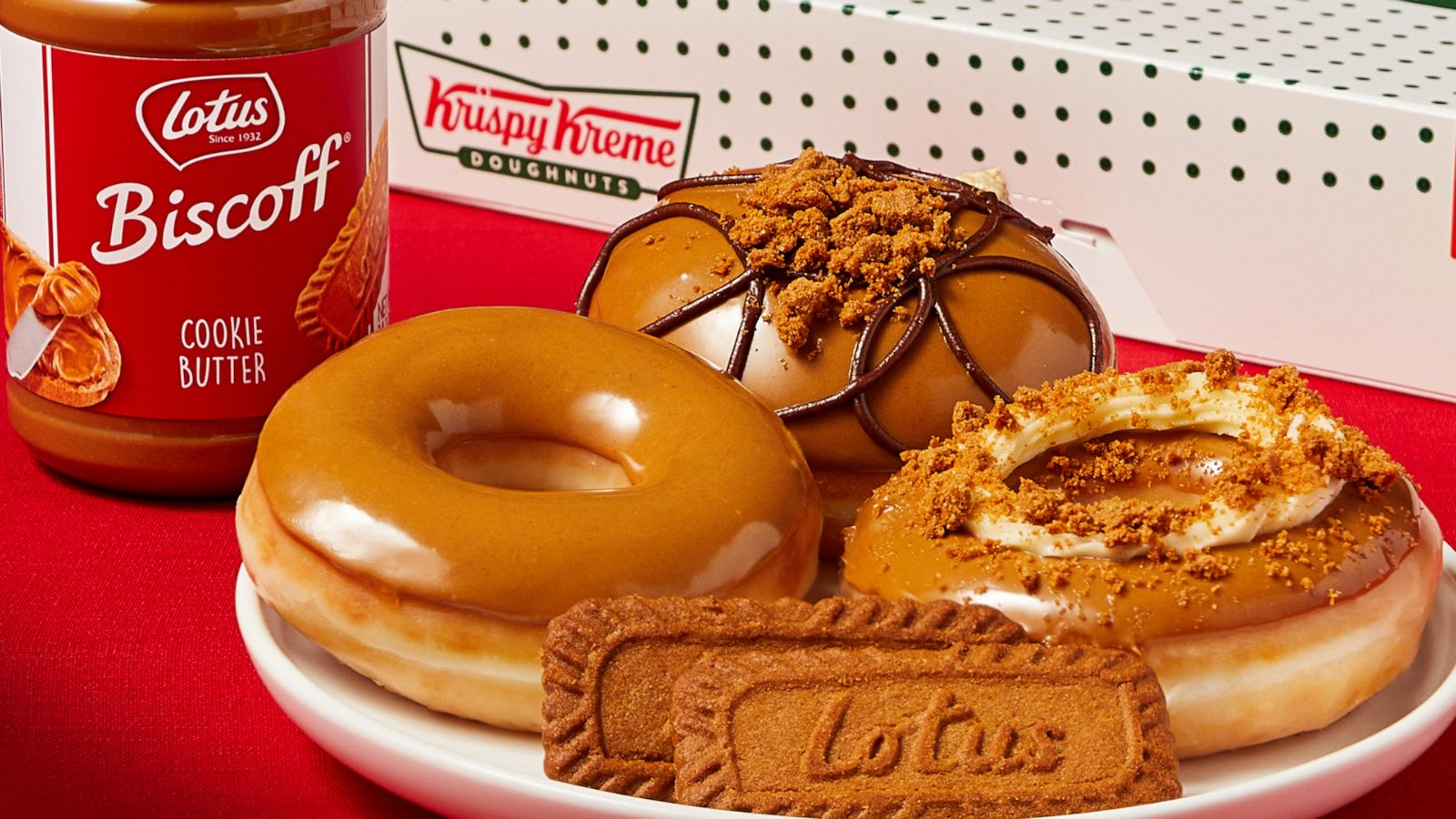 Krispy Kreme debuts 3 Biscoff cookie butter doughnuts - Good Morning America