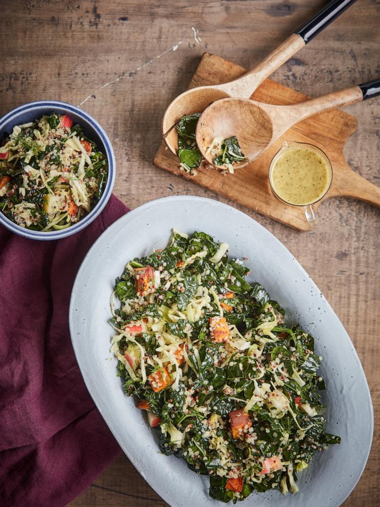 PHOTO: Kale and sweet potato salad from Valerie Bertinelli's new cookbook, "Indulge."