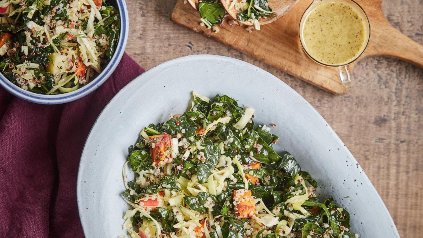 PHOTO: Kale and sweet potato salad from Valerie Bertinelli's new cookbook, "Indulge."