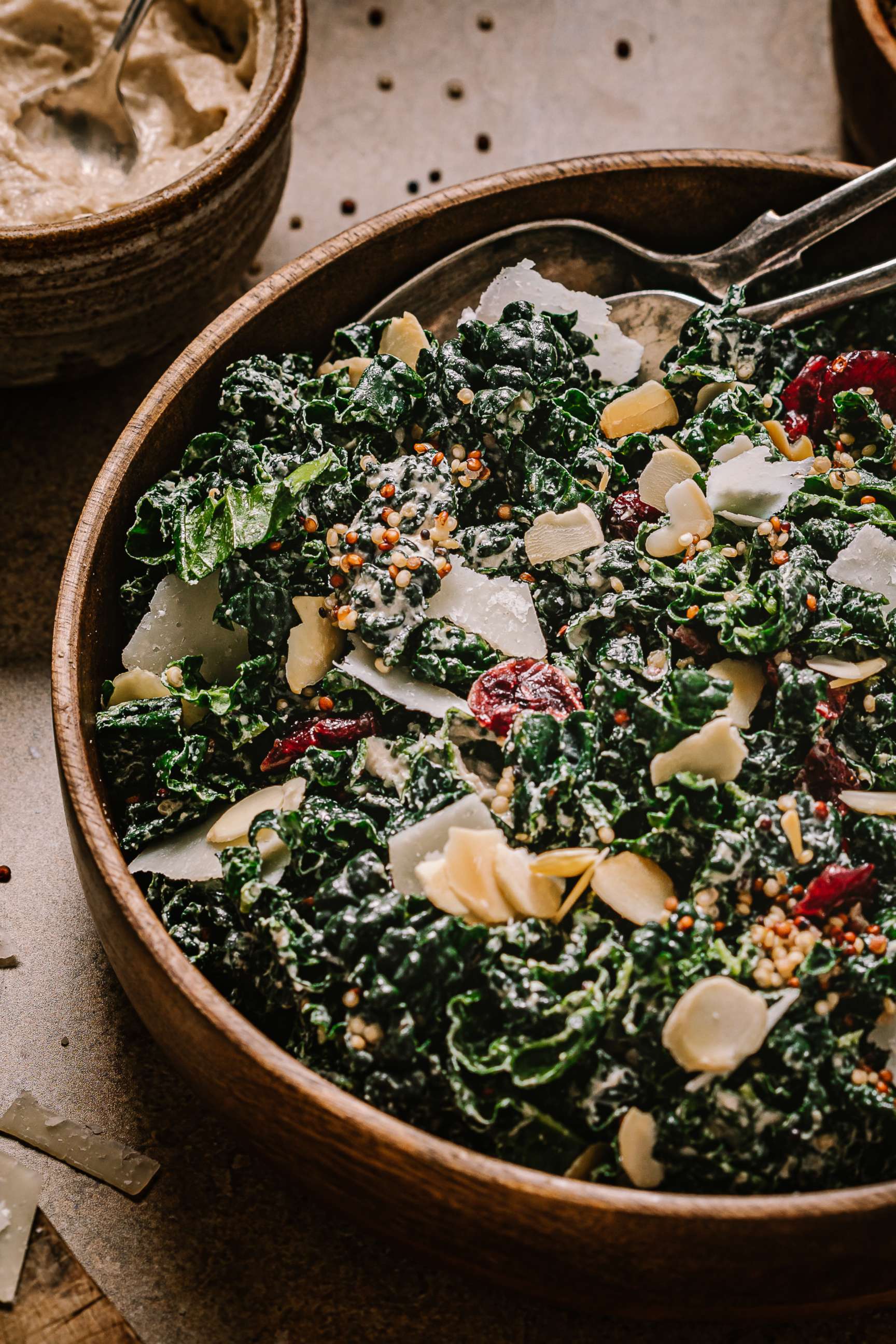 PHOTO: The ultimate kale salad with lemon tahini dressing.