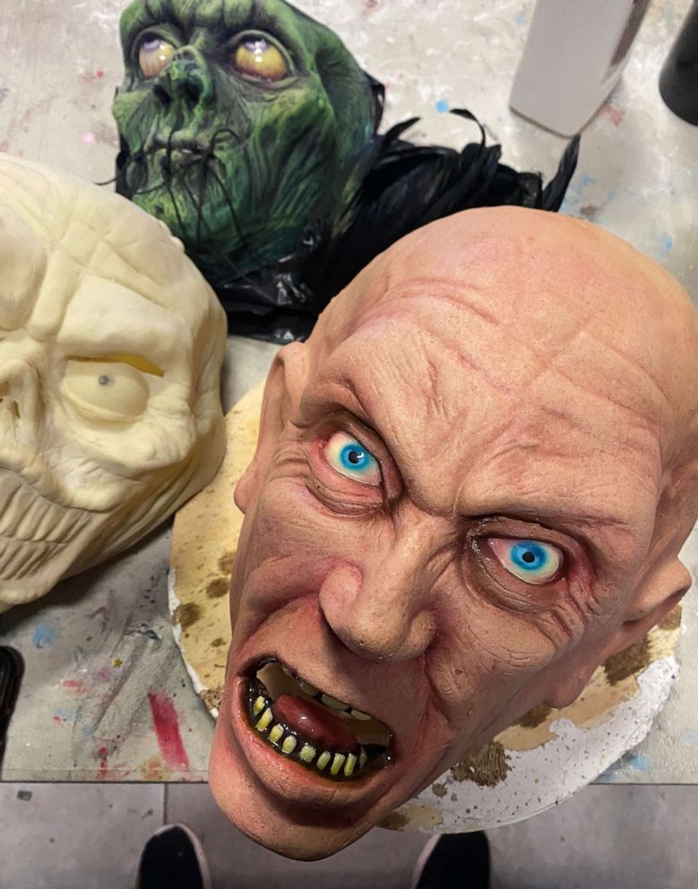 PHOTO: The "Karen" mask is made to order by artist Jason Adcock.