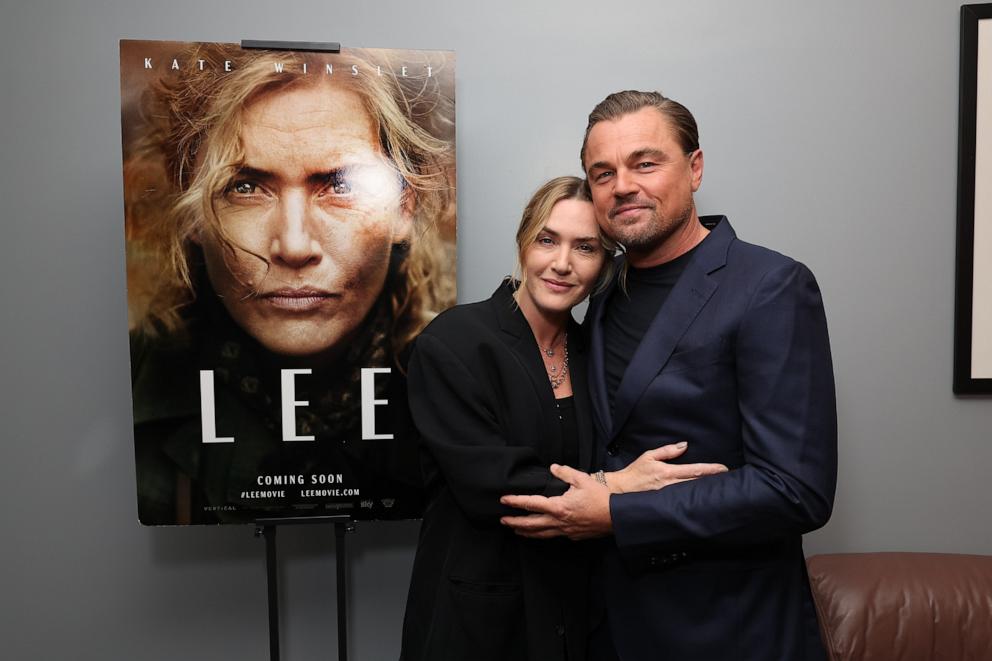 PHOTO: Kate Winslet and Leonardo DiCaprio seen at "Lee" Special Screening at Harmony Gold on Nov. 19, 2024 in Los Angeles.