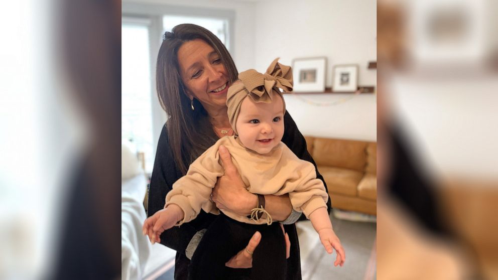 PHOTO: Kathy Medrow was able to meet and spend time with her granddaughter Ezra Rose before she died.