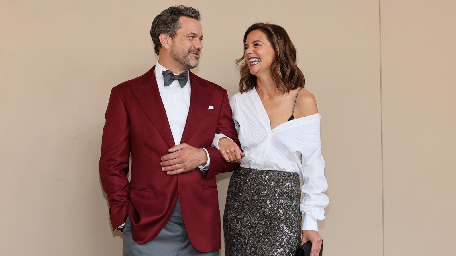 PHOTO: Joshua Jackson and Katie Holmes attend the gala screening of "Brunello: The Gracious Visionary" April 14, 2026 in New York City.